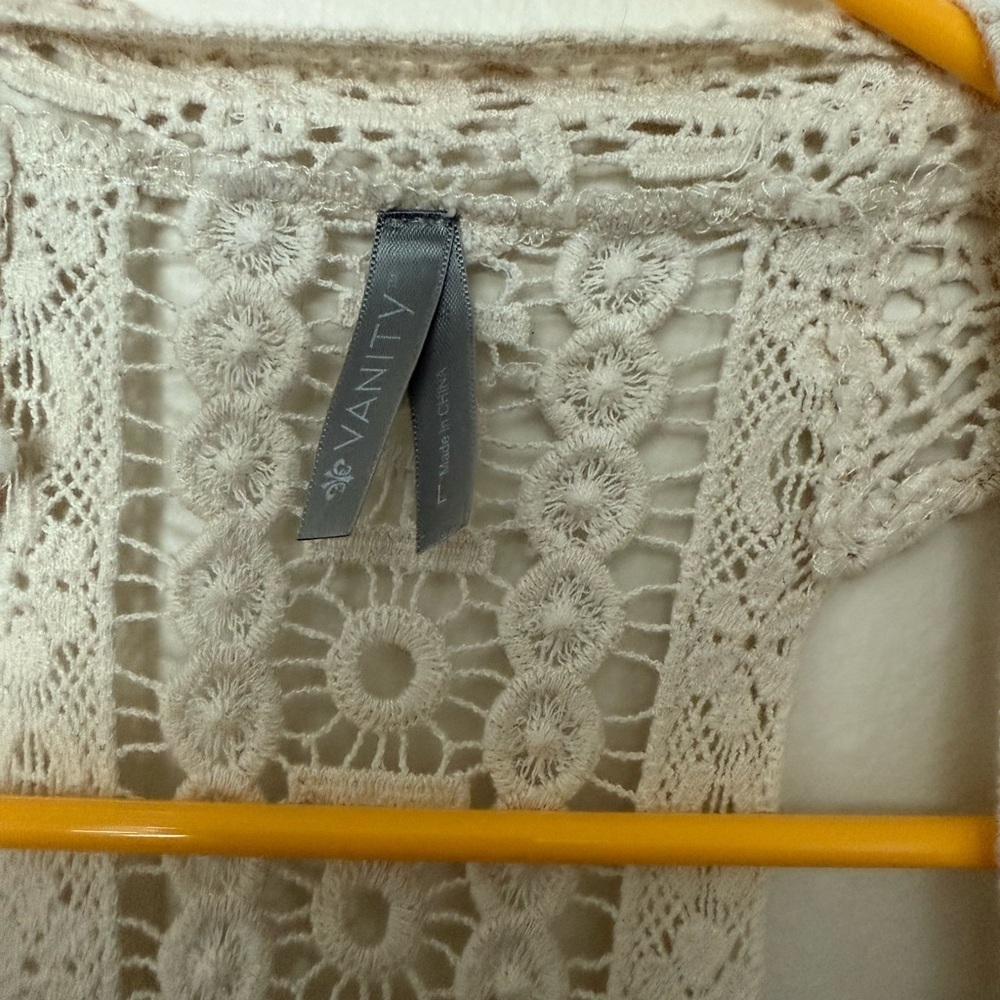 Vanity Cream Lace Cardigan - Picture 4 of 4
